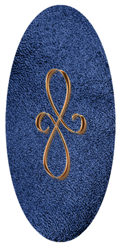 DG5000-601-CP-SH-BL Copper Scroll Shimmer Blue